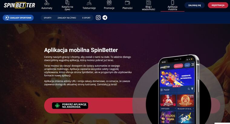 mobile spinbetter