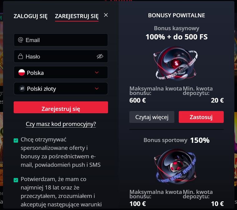 starda Rejestracja